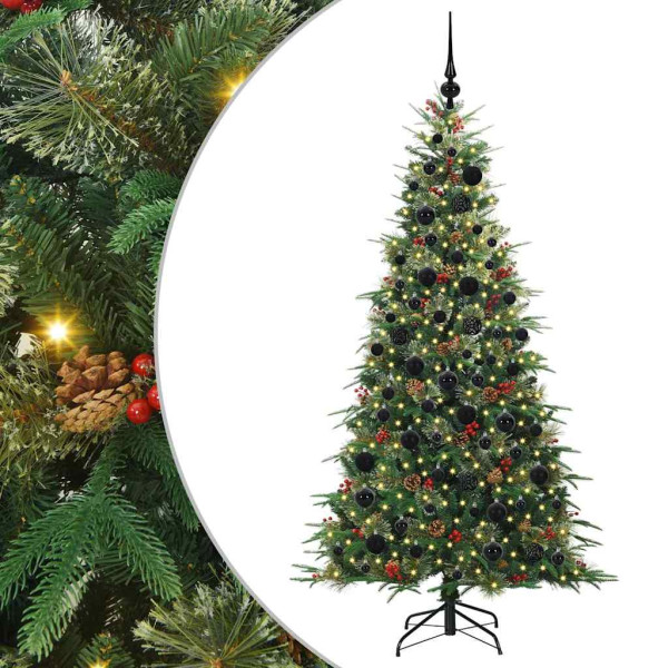 Árbol de Navidad artificial con ramas articuladas Verde 180 cm M 2