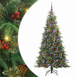 Árbol de Navidad artificial con ramas articuladas Verde 180 cm H