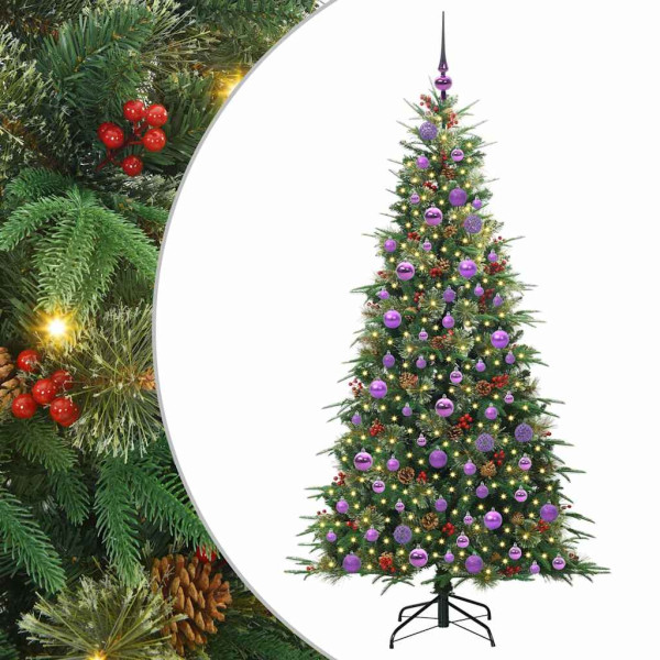 Árbol de Navidad artificial con ramas articuladas Verde 180 cm M 2