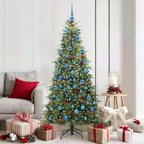 Árbol de Navidad artificial con ramas articuladas Verde 180 cm D