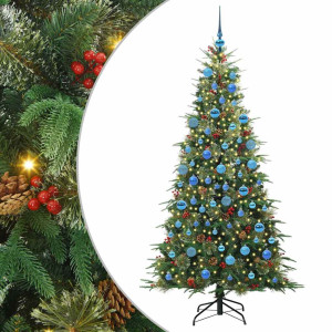 Árbol de Navidad artificial con ramas articuladas Verde 180 cm H