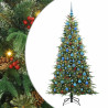 Árbol de Navidad artificial con ramas articuladas Verde 180 cm 2
