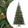 Árbol de Navidad artificial con ramas articuladas Verde 210 cm 2