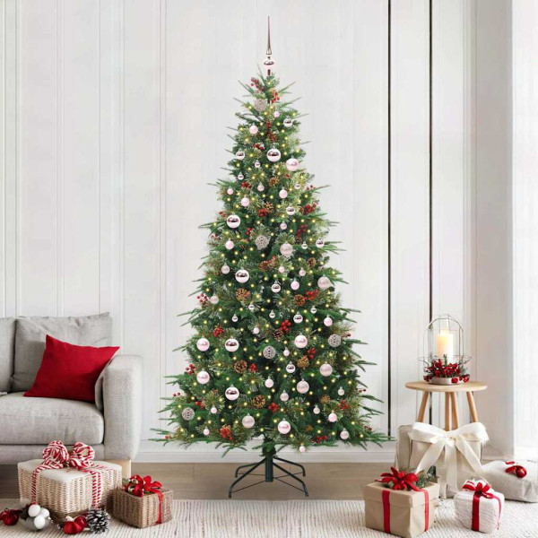 Árbol de Navidad artificial con ramas articuladas Verde 210 cm D
