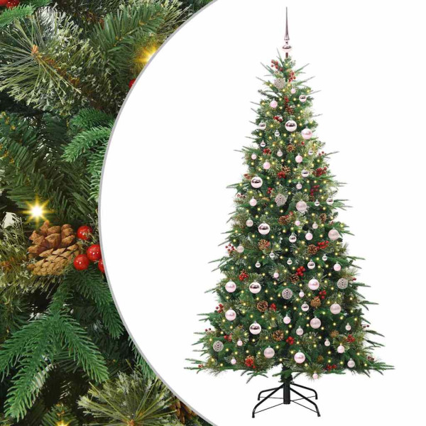 Árbol de Navidad artificial con ramas articuladas Verde 210 cm M 2