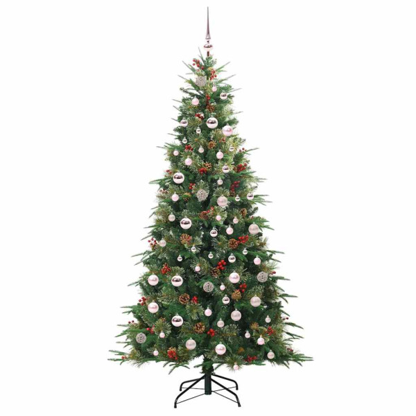Árbol de Navidad artificial con ramas articuladas Verde 210 cm M 4