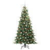 Árbol de Navidad artificial con ramas articuladas Verde 210 cm 3
