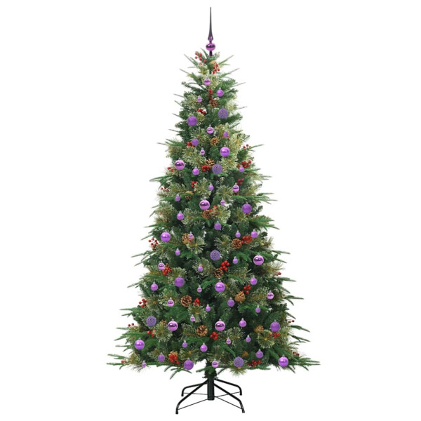 Árbol de Navidad artificial con ramas articuladas Verde 210 cm M 4