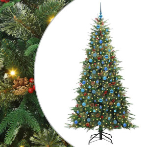 Árbol de Navidad artificial con ramas articuladas Verde 210 cm H