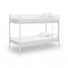 Cama litera de metal blanca 90x200 cm 1