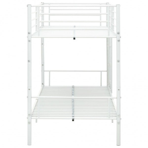 Cama litera de metal blanca 90x200 cm M 3
