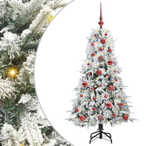 Árbol de Navidad artificial con ramas articuladas Verde 120 cm H