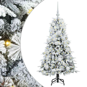 Árbol de Navidad artificial con ramas articuladas Verde 120 cm H