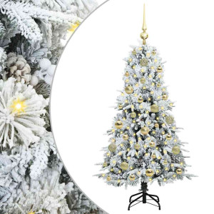 Árbol de Navidad artificial con ramas articuladas Verde 120 cm H