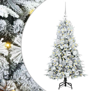 Árbol de Navidad artificial con ramas articuladas Verde 120 cm H