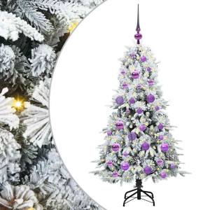 Árbol de Navidad artificial con ramas articuladas Verde 120 cm H