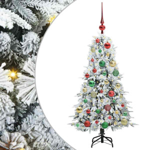 Árbol de Navidad artificial con ramas articuladas Verde 120 cm H