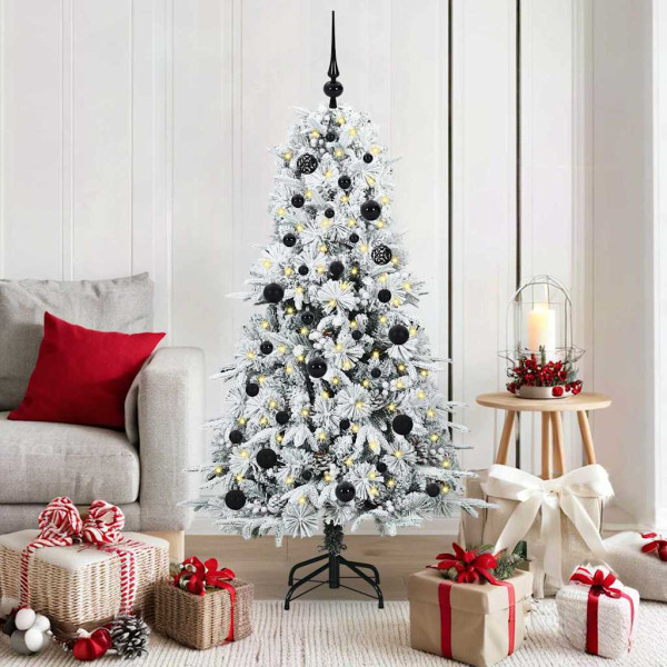 Árbol de Navidad artificial con ramas articuladas Verde 150 cm D