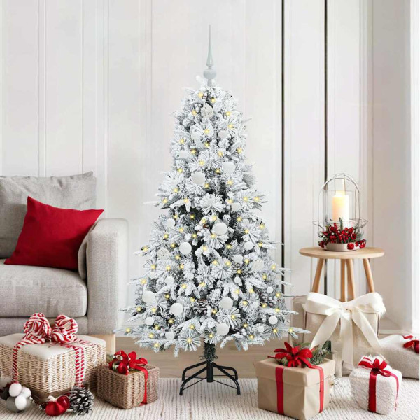 Árbol de Navidad artificial con ramas articuladas Verde 150 cm D