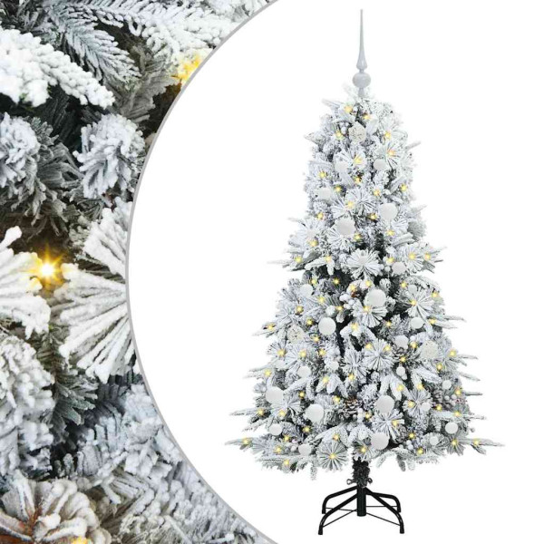 Árbol de Navidad artificial con ramas articuladas Verde 150 cm M 2