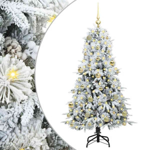 Árbol de Navidad artificial con ramas articuladas Verde 150 cm H