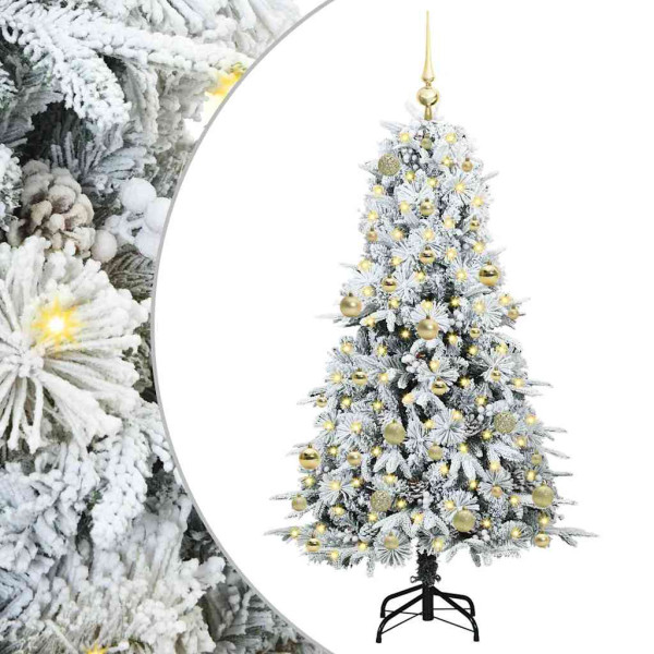 Árbol de Navidad artificial con ramas articuladas Verde 150 cm M 2