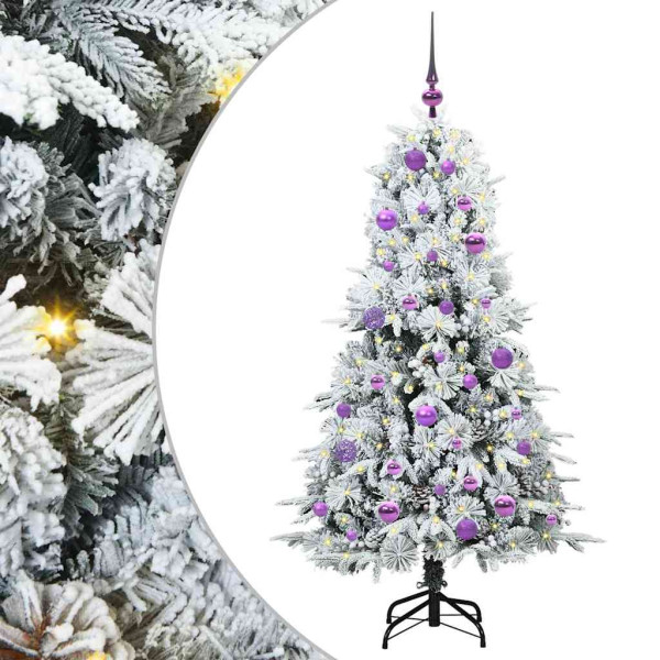 Árbol de Navidad artificial con ramas articuladas Verde 150 cm M 2