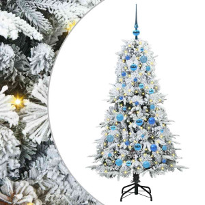 Árbol de Navidad artificial con ramas articuladas Verde 150 cm H