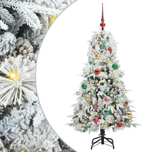 Árbol de Navidad artificial con ramas articuladas Verde 150 cm H