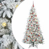 Árbol de Navidad artificial con ramas articuladas Verde 180 cm 2