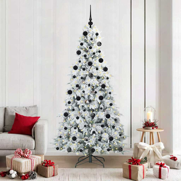 Árbol de Navidad artificial con ramas articuladas Verde 210 cm D