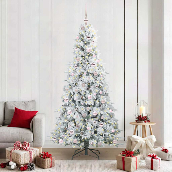 Árbol de Navidad artificial con ramas articuladas Verde 210 cm D