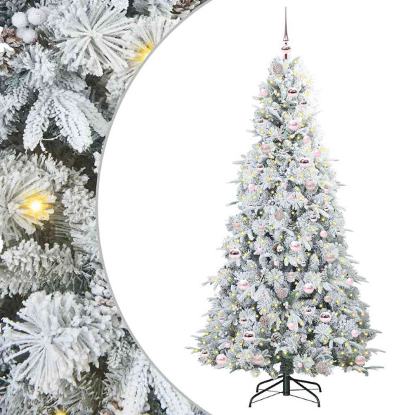 Árbol de Navidad artificial con ramas articuladas Verde 210 cm M 2