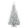 Árbol de Navidad artificial con ramas articuladas Verde 210 cm 3