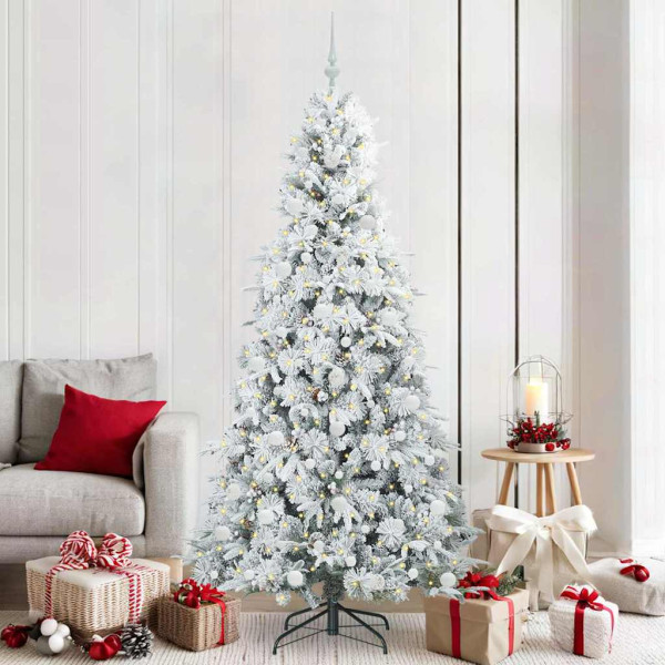 Árbol de Navidad artificial con ramas articuladas Verde 210 cm D