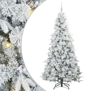 Árbol de Navidad artificial con ramas articuladas Verde 210 cm H