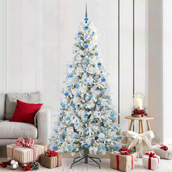 Árbol de Navidad artificial con ramas articuladas Verde 210 cm D