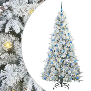 Árbol de Navidad artificial con ramas articuladas Verde 210 cm H