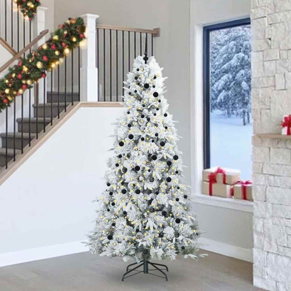 Árbol de Navidad artificial con ramas articuladas Verde 240 cm D