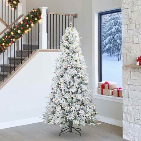 Árbol de Navidad artificial con ramas articuladas Verde 240 cm D