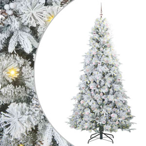 Árbol de Navidad artificial con ramas articuladas Verde 240 cm H