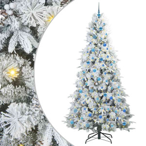 Árbol de Navidad artificial con ramas articuladas Verde 240 cm H