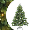 Árbol de Navidad artificial con 150 LED Verde 150 cm PE y PVC 2