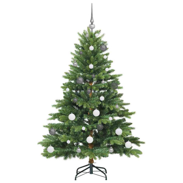 Árbol de Navidad artificial con 150 LED Verde 150 cm PE y PVC M 4