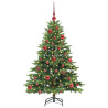 Árbol de Navidad artificial con 150 LED Verde 150 cm PE y PVC 3