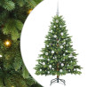 Árbol de Navidad artificial con 150 LED Verde 150 cm PE y PVC 2