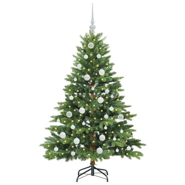 Árbol de Navidad artificial con 150 LED Verde 150 cm PE y PVC M 3