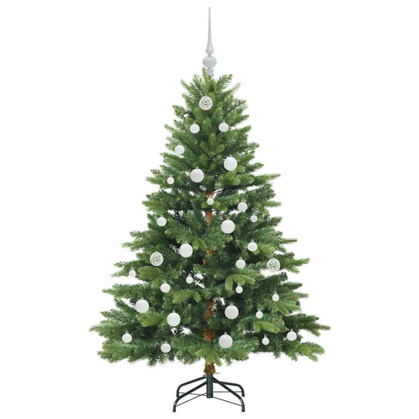Árbol de Navidad artificial con 150 LED Verde 150 cm PE y PVC M 4