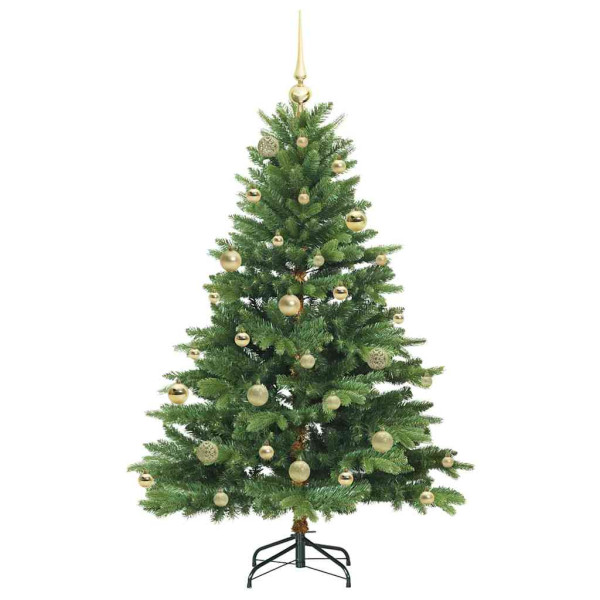 Árbol de Navidad artificial con 150 LED Verde 150 cm PE y PVC M 4