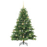 Árbol de Navidad artificial con 150 LED Verde 150 cm PE y PVC 4